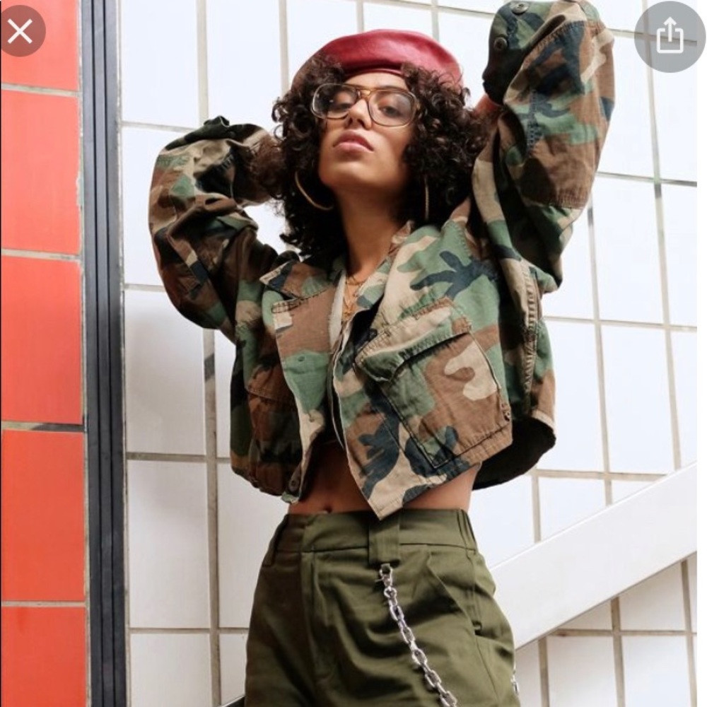 Cropped Camo jacket